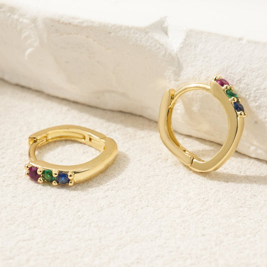 Colorful Gemstone Earrings