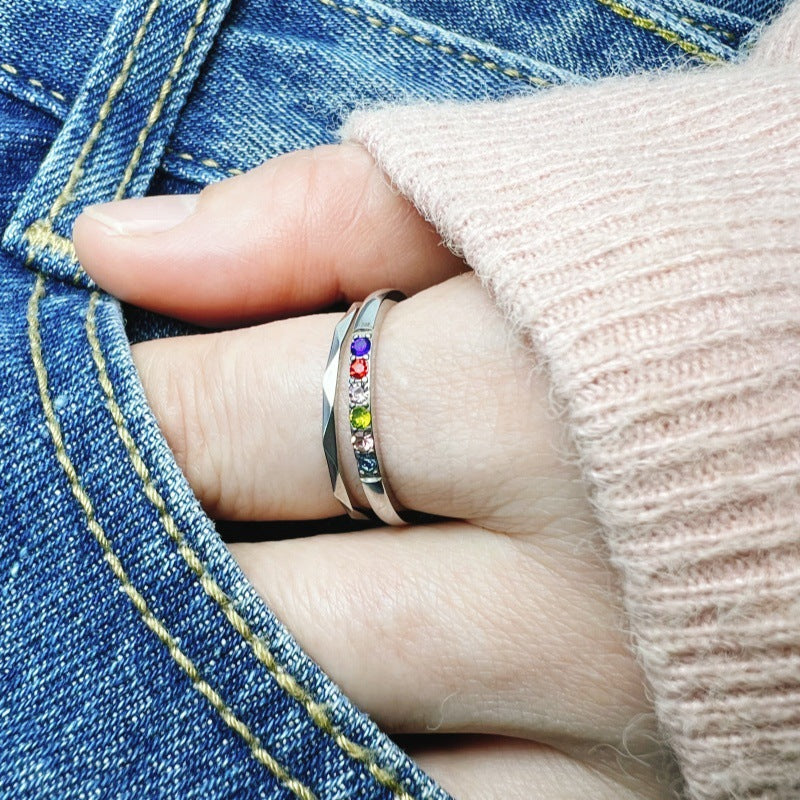 Colorful Gemstone Ring