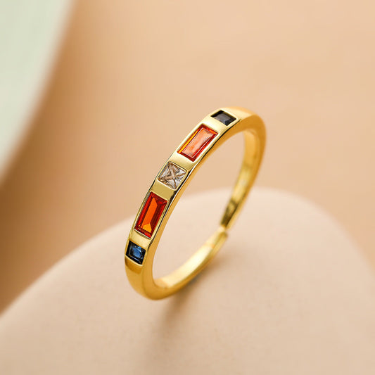 Colorful Gemstone Ring