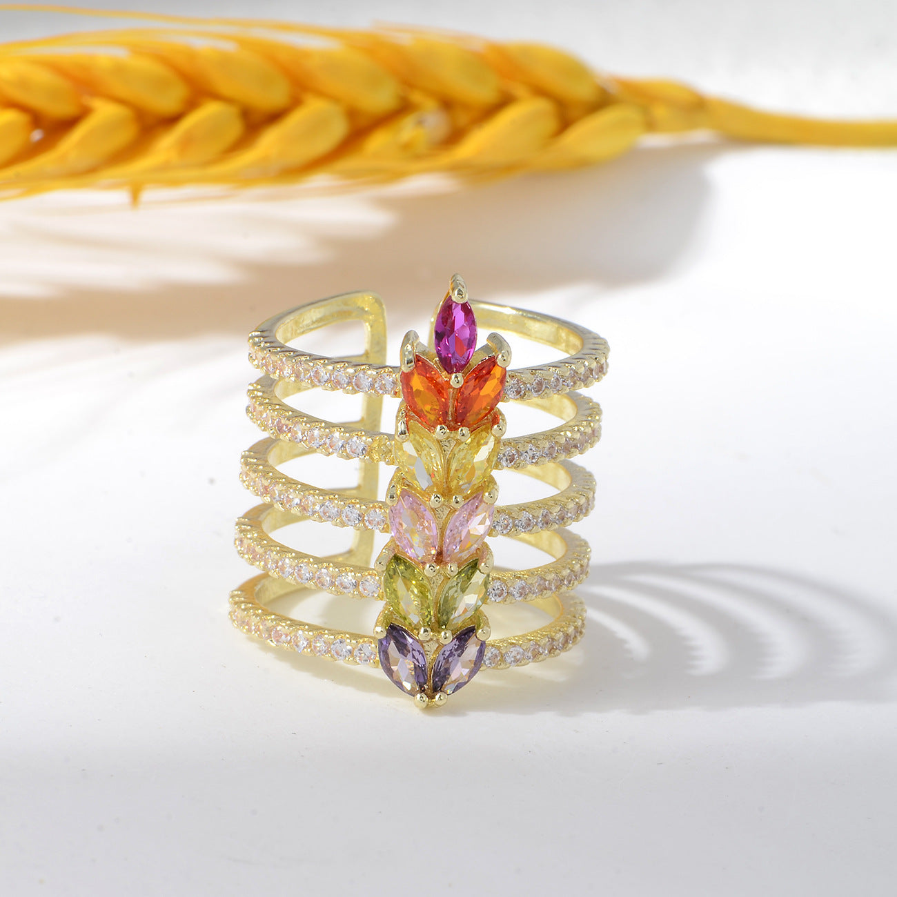 Colorful Gemstone Ring