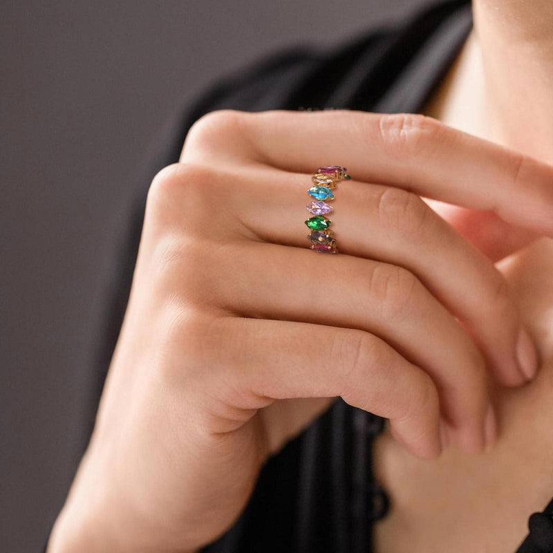 Colorful Gemstone Ring