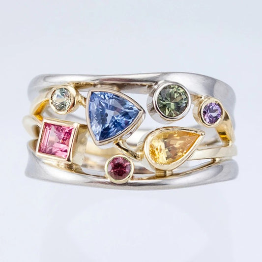 Colorful Gemstone Statement Ring