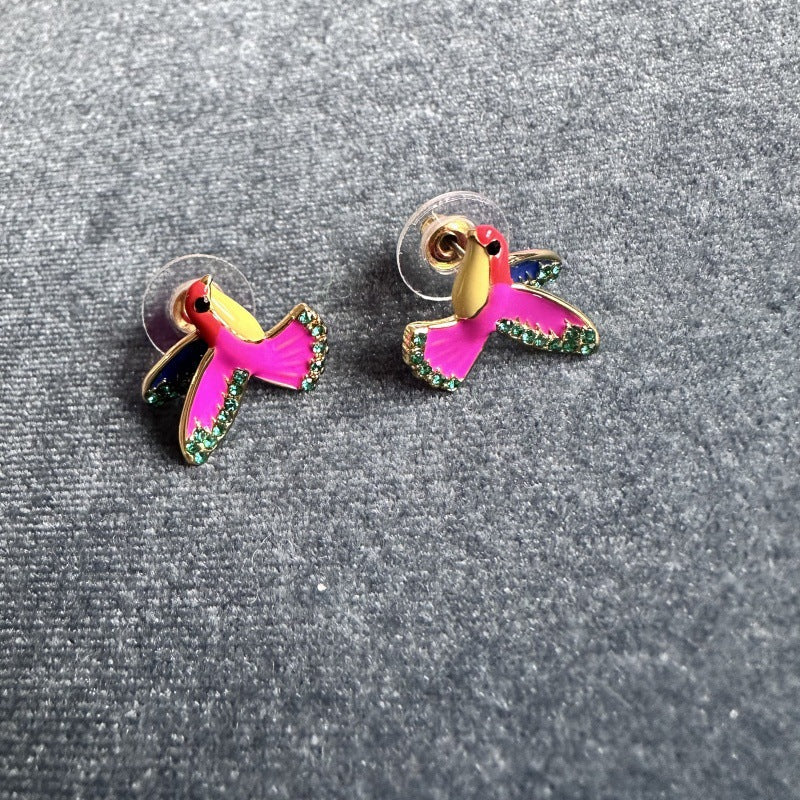 Colorful Parrot Earrings