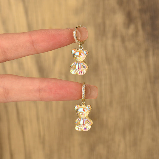 Cute Bear Charm Earrings