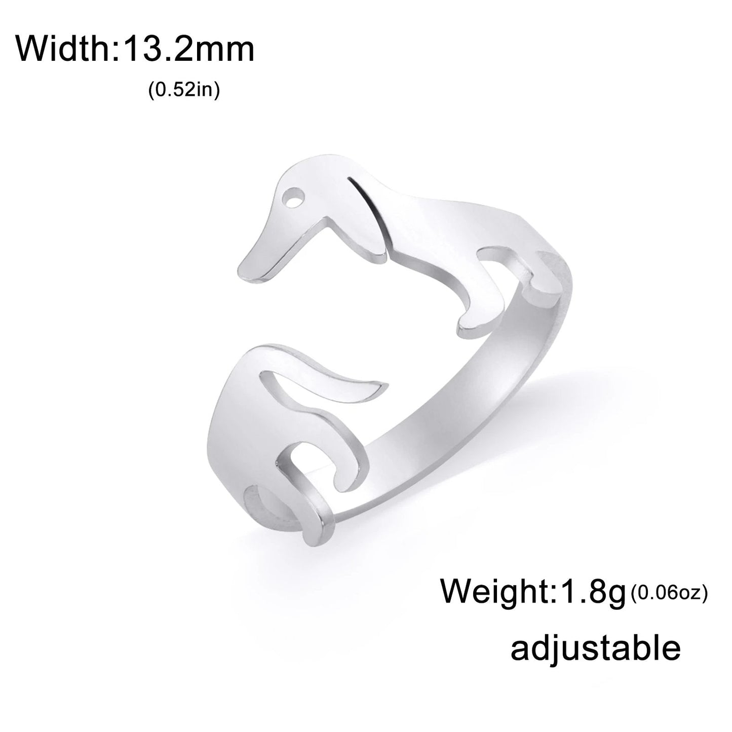 Cute Dachshund Dog Ring