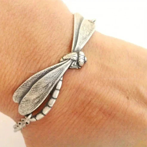 Dragonfly Silver Bracelet