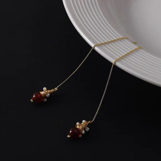 Elegant Amber Earrings