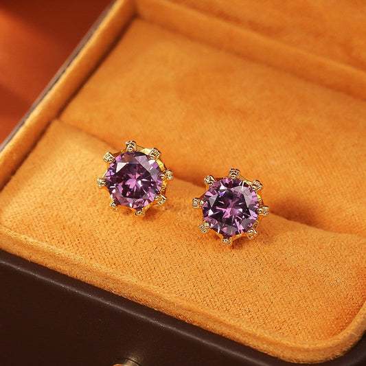 Elegant Amethyst Earrings