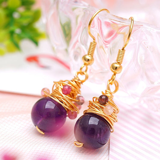 Elegant Amethyst Earrings
