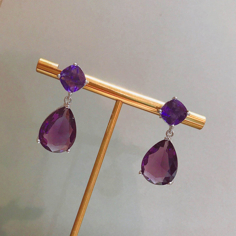 Elegant Amethyst Earrings