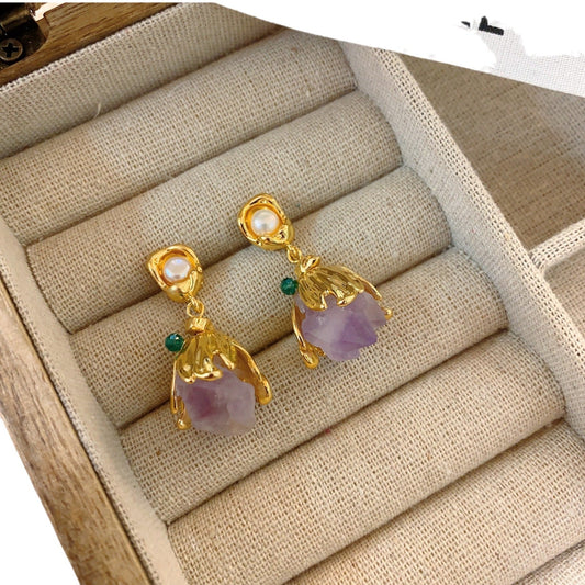 Elegant Amethyst Earrings