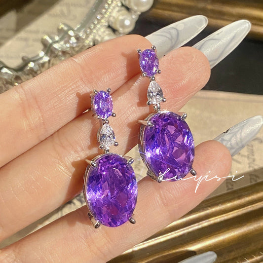 Elegant Amethyst Earrings