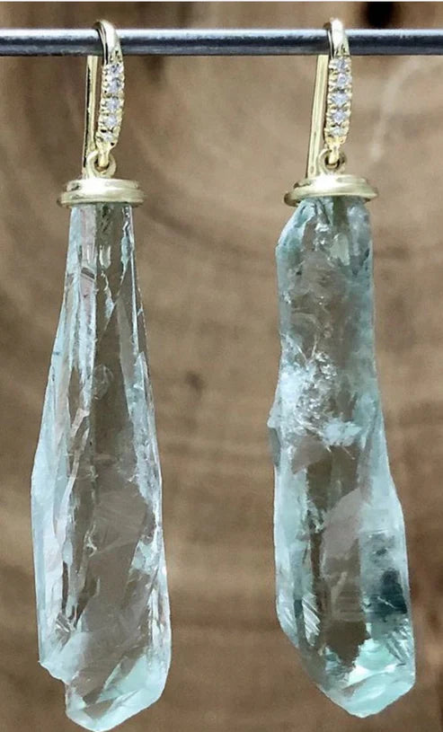 Elegant Aquamarine Earrings