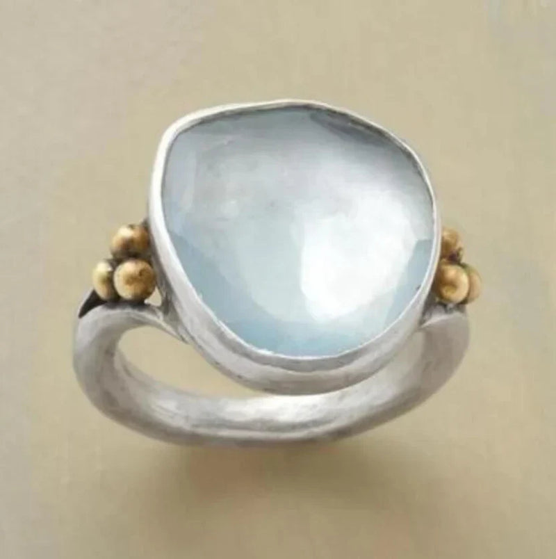 Elegant Aquamarine Statement Ring