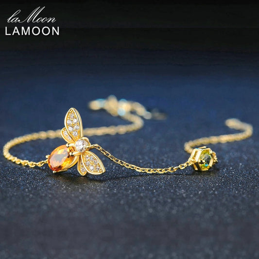 Elegant Bee Citrine Bracelet