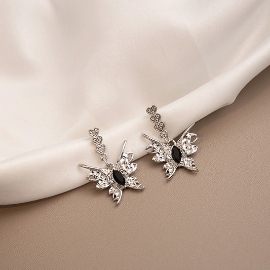 Elegant Black Crystal Earrings