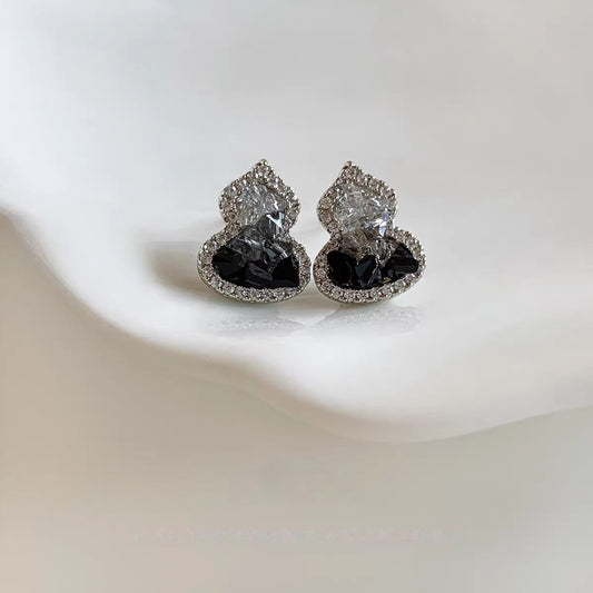 Elegant Black Diamond Earrings