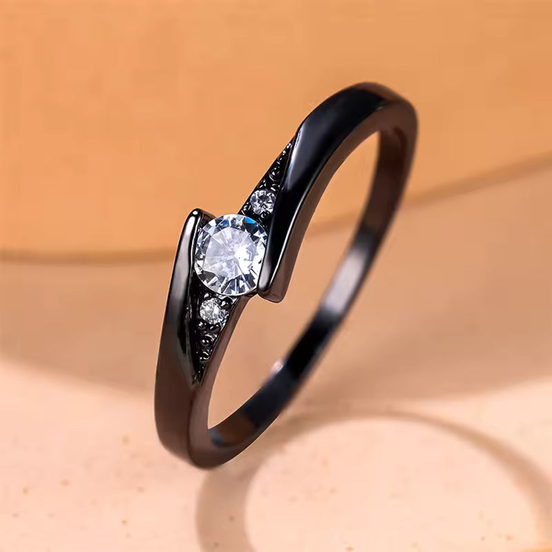 Elegant Black Diamond Ring