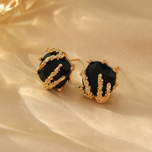 Elegant Black Onyx Earrings