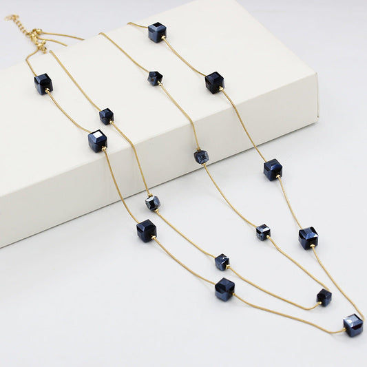 Elegant Black Spinel Necklace