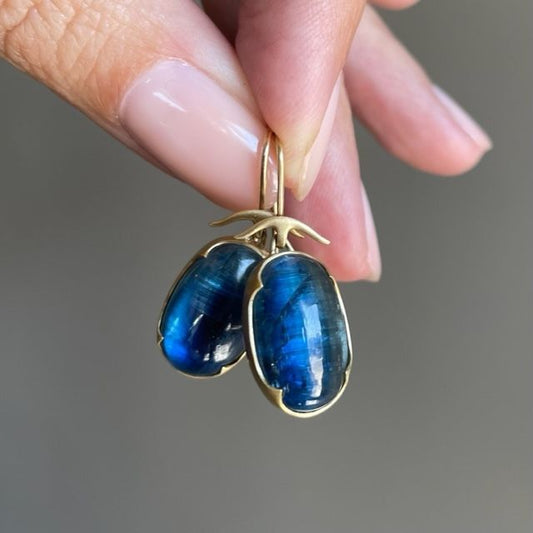 Elegant Blue Kyanite Earrings