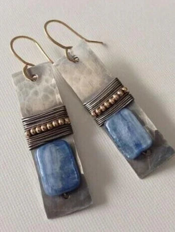 Elegant Blue Kyanite Earrings