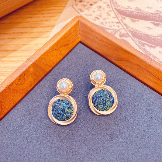 Elegant Blue Moonstone Earrings
