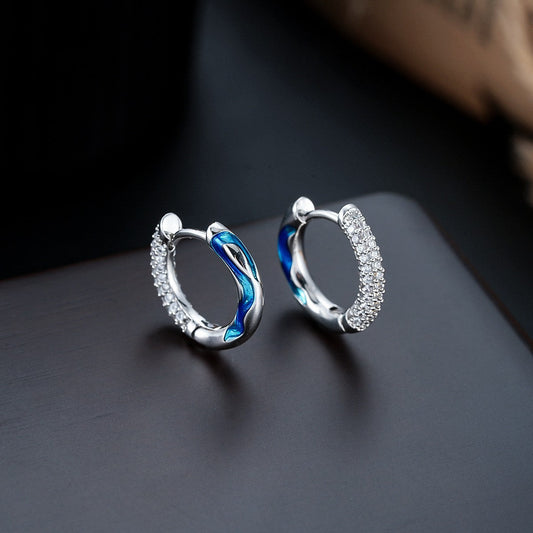Elegant Blue Sapphire Earrings