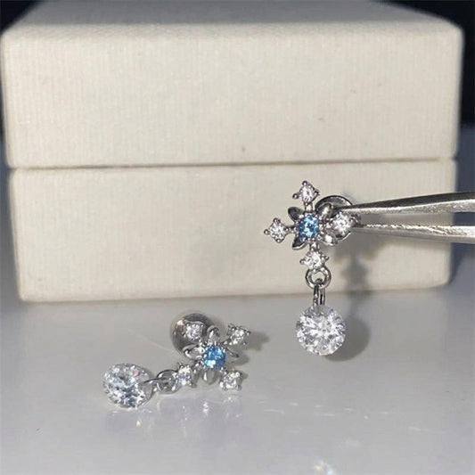 Elegant Blue Sapphire Earrings