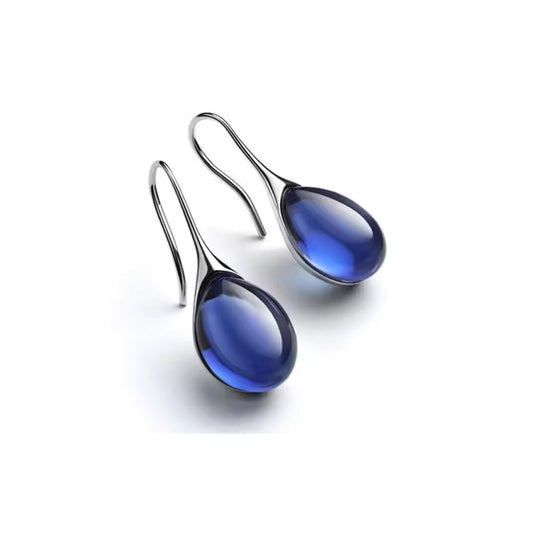 Elegant Blue Sapphire Earrings