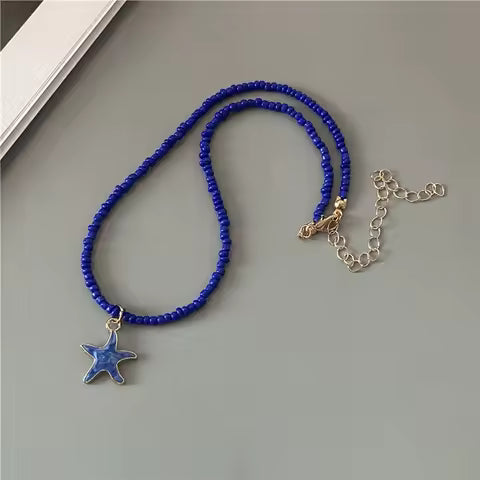 Elegant Blue Star Necklace