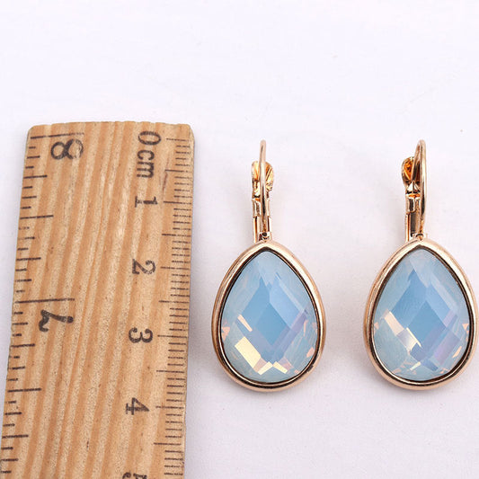 Elegant Blue Topaz Earrings