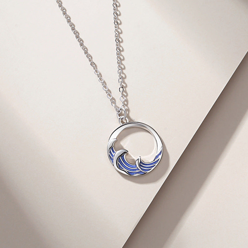 Elegant Blue Wing Necklace