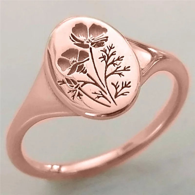 Elegant Botanical Ring