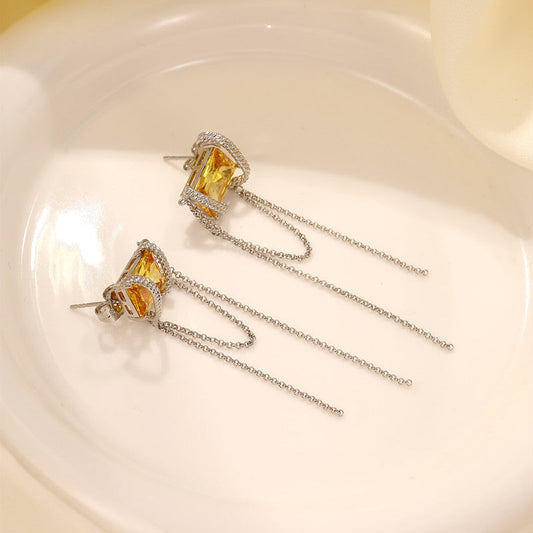 Elegant Citrine Earrings