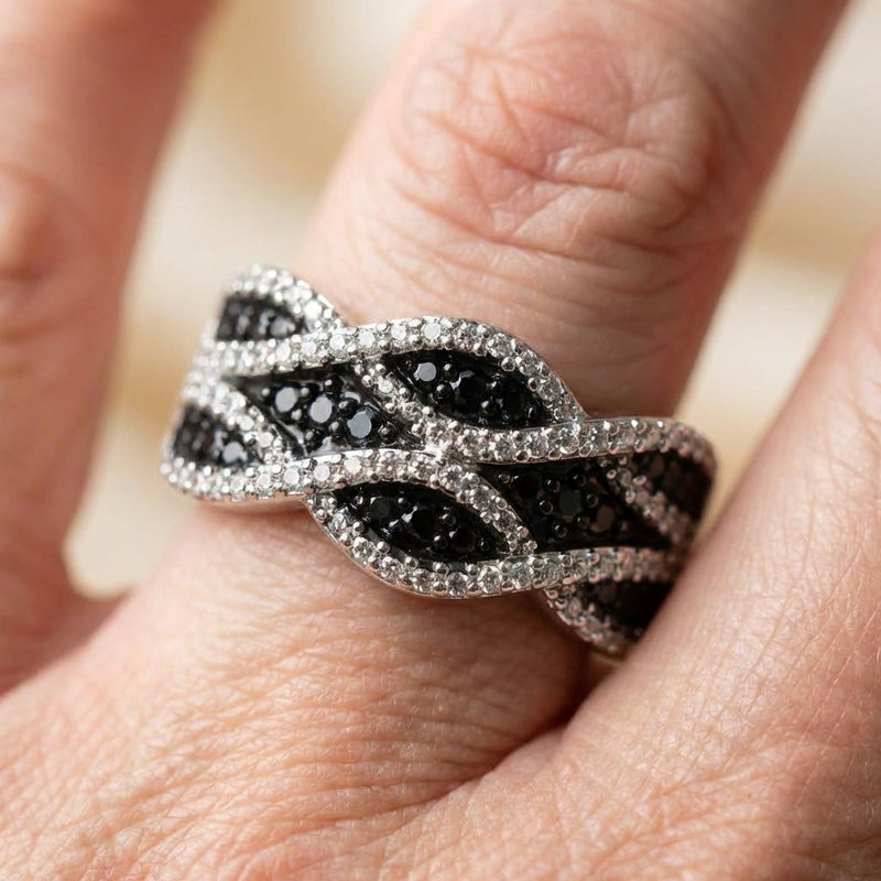Crystal Crossover Ring