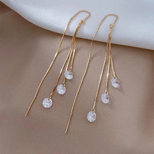 Elegant Crystal Drop Earrings