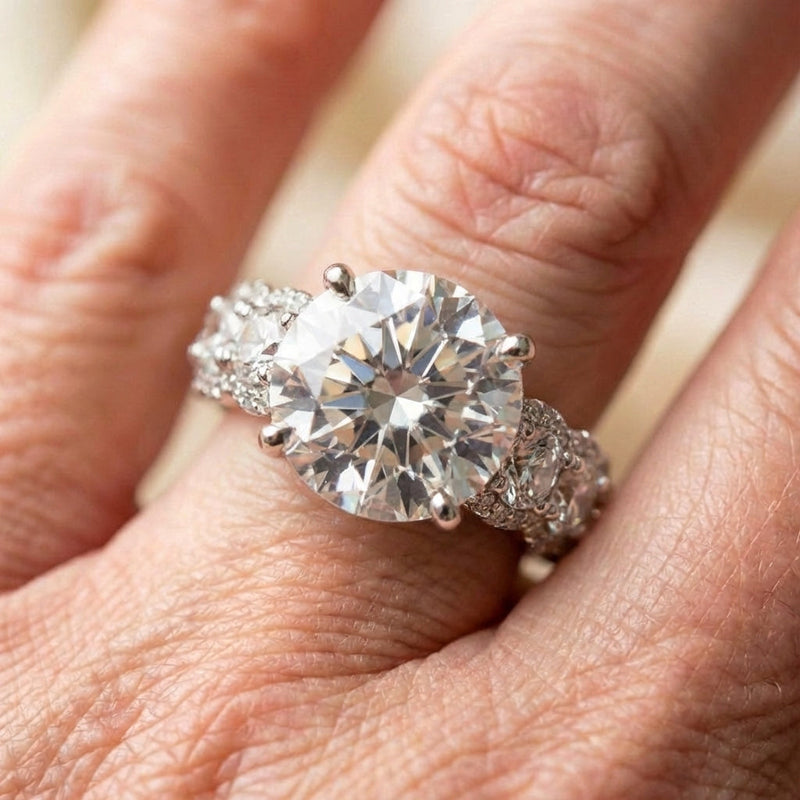 Crystal Engagement Ring