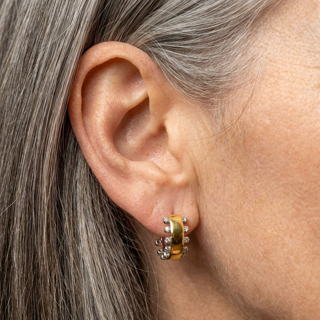 Crystal Geometric Earrings