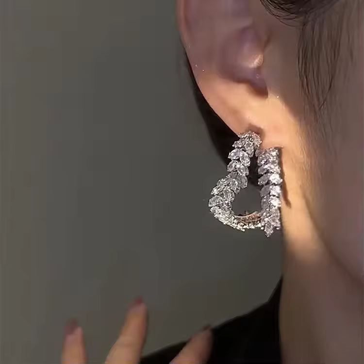Elegant Crystal Hoop