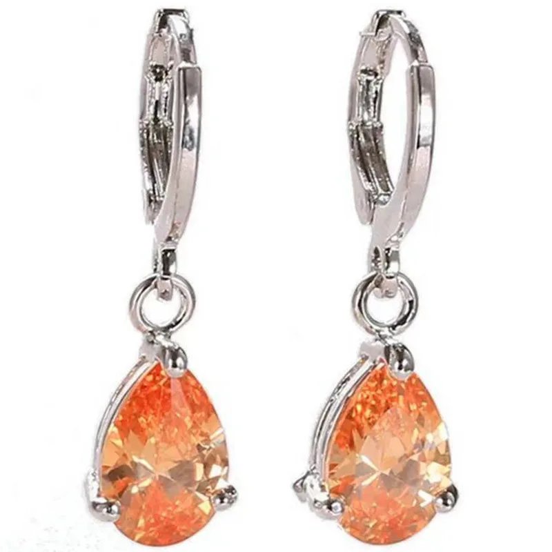 Elegant Crystal Teardrop Earrings