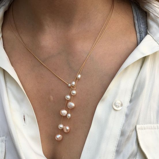 Elegant Dangling Pearl