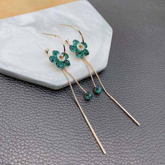 Elegant Emerald Drop Earrings