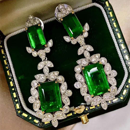 Elegant Emerald Earrings
