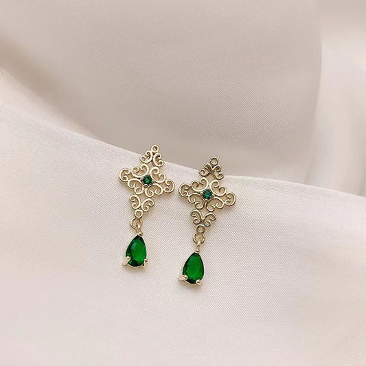 Elegant Emerald Earrings