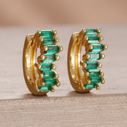 Elegant Emerald Earrings