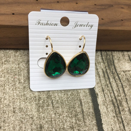 Elegant Emerald Earrings