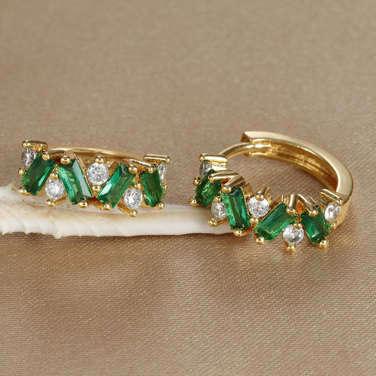 Elegant Emerald Earrings