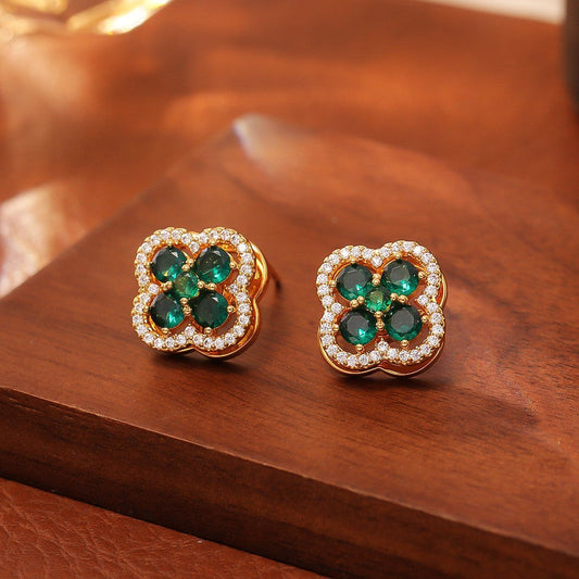Elegant Emerald Earrings