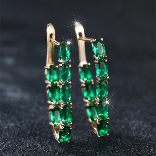 Elegant Emerald Earrings